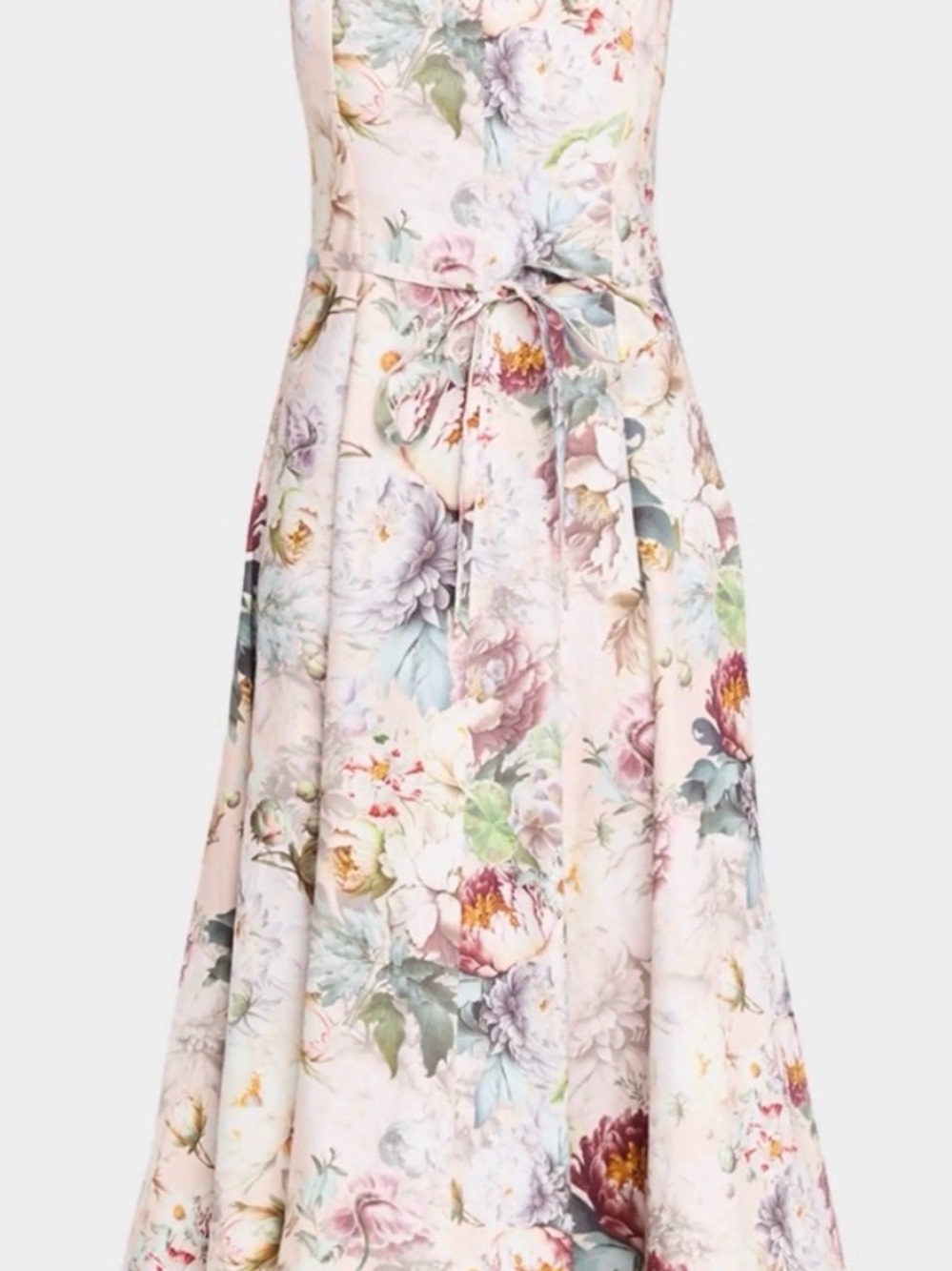 Alice + Olivia Pastel Multi Floral Square-Neck Maxi Dress - Picture 2 of 3